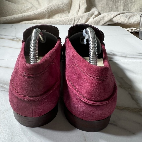Cole Haan Grand OS Raspberry sueded Tassel loafers. Size 6.5B - Picture 3 of 7